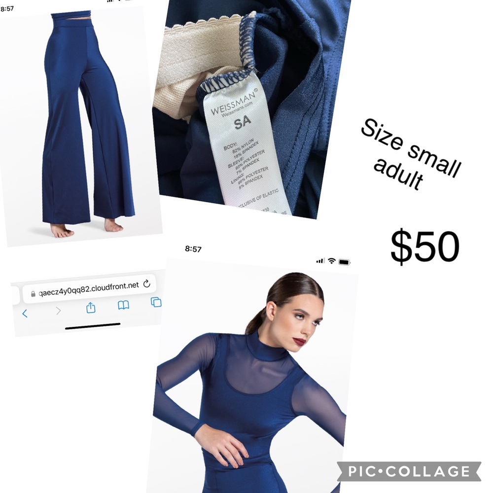 Weissman blue dance costume - size small adult